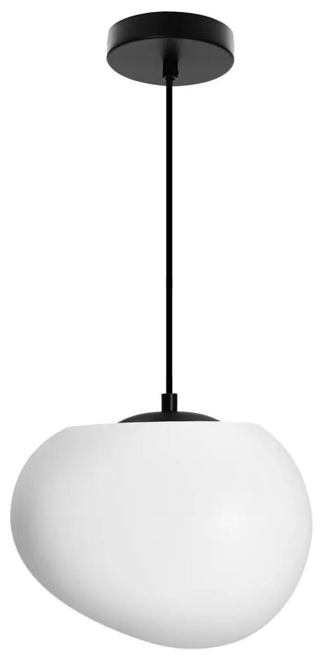 Черно-бяло висящо осветително тяло ø 25 cm Stones – Candellux Lighting