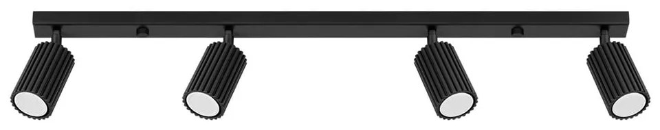 Черен прожектор 6,5x81 cm Gleam – Sollux