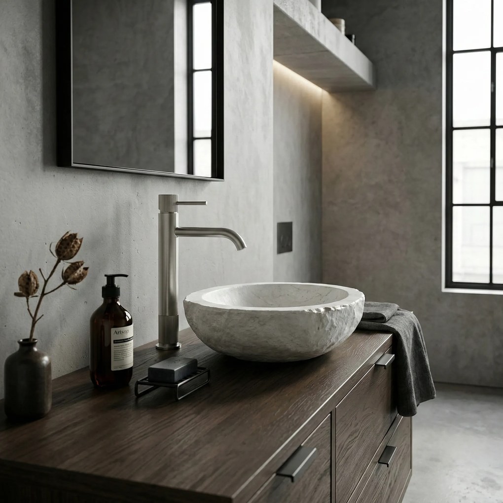 Смесител за баня Rea Lungo Stripe Brush Nickel