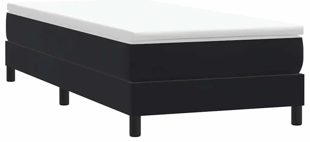 3315809 vidaXL Box Spring Легло без матрак Черно 90x210 cm Кадифе