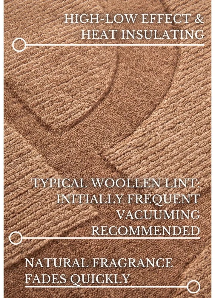 Кафява ръчно изработена вълнена пътека 80x250 cm Alexis – Villeroy&Boch