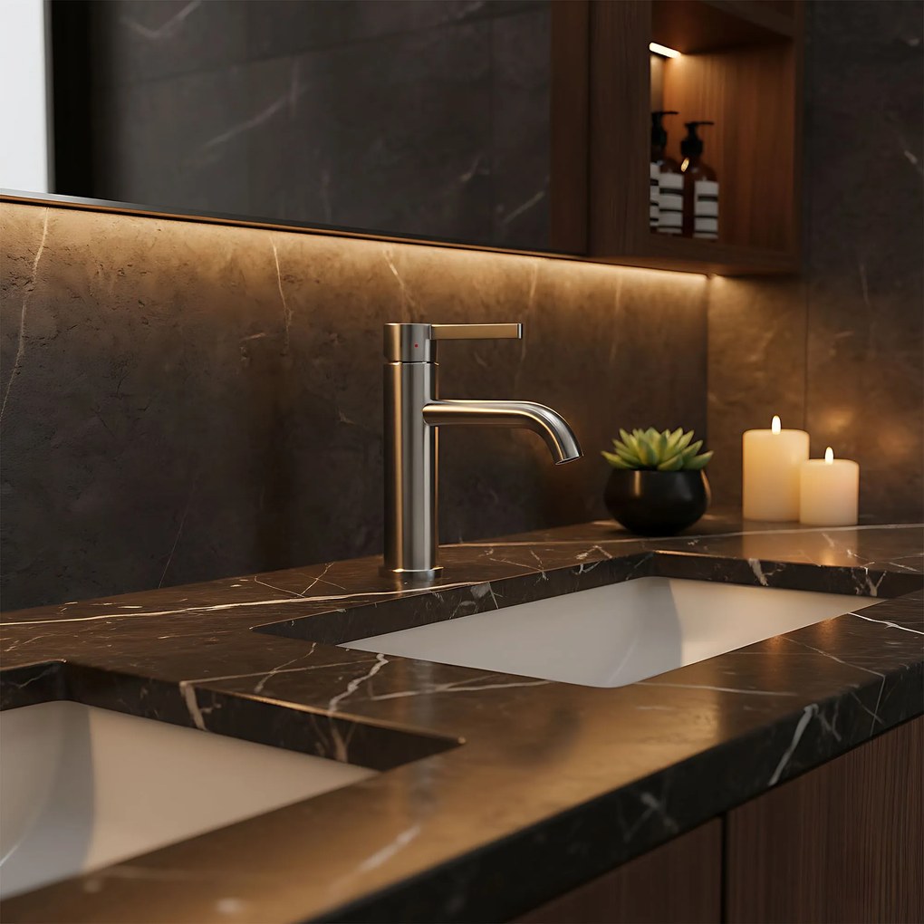 Смесител за мивка Rea Foster Nickel Brush Low