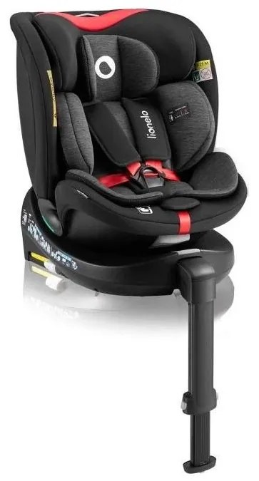 Lionelo - Автокресло с базой, поворотное NAVY i-Size 40-150 см черно-червено