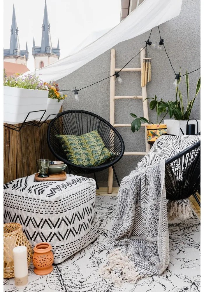 Черен градински стол метален/пластмасов Avocado Comfort – Bonami Selection