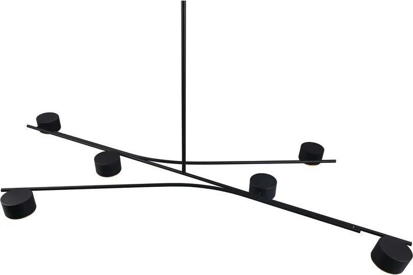 Черно метално висящо осветително тяло Coda – Trio Select