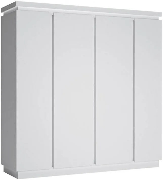 Гардероб Четирикрил Lynx-Бяло