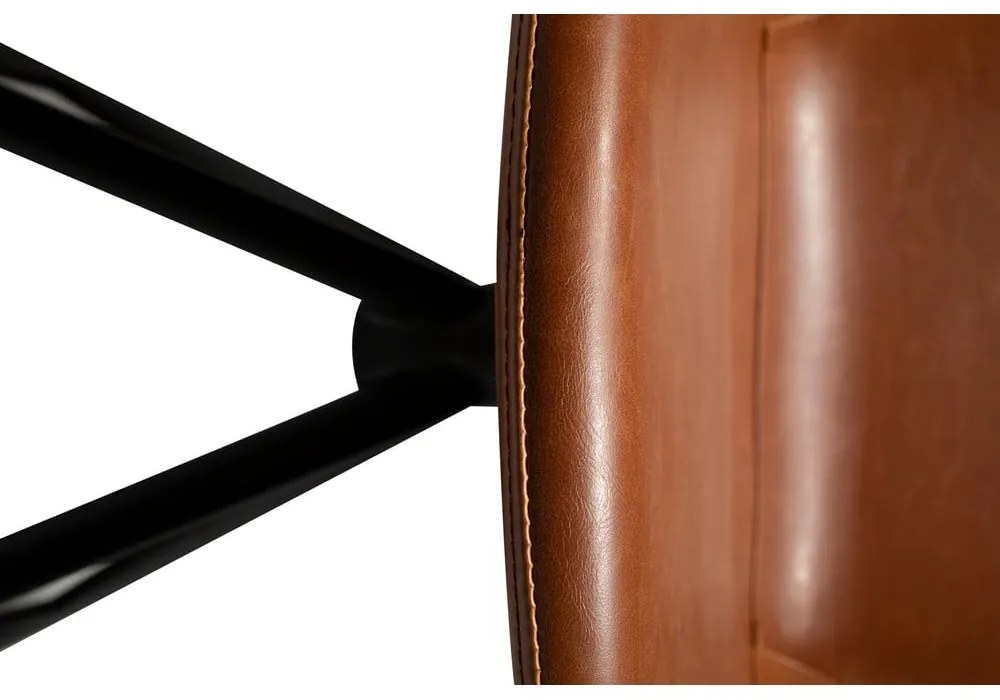 Коняк кафяв бар стол от изкуствена кожа DAN-FORM Дания , височина 87 cm Gaia - DAN-FORM Denmark