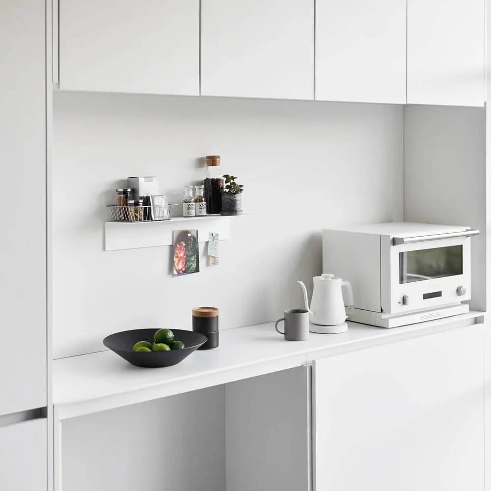 Бял метален стенен рафт 50 cm – YAMAZAKI