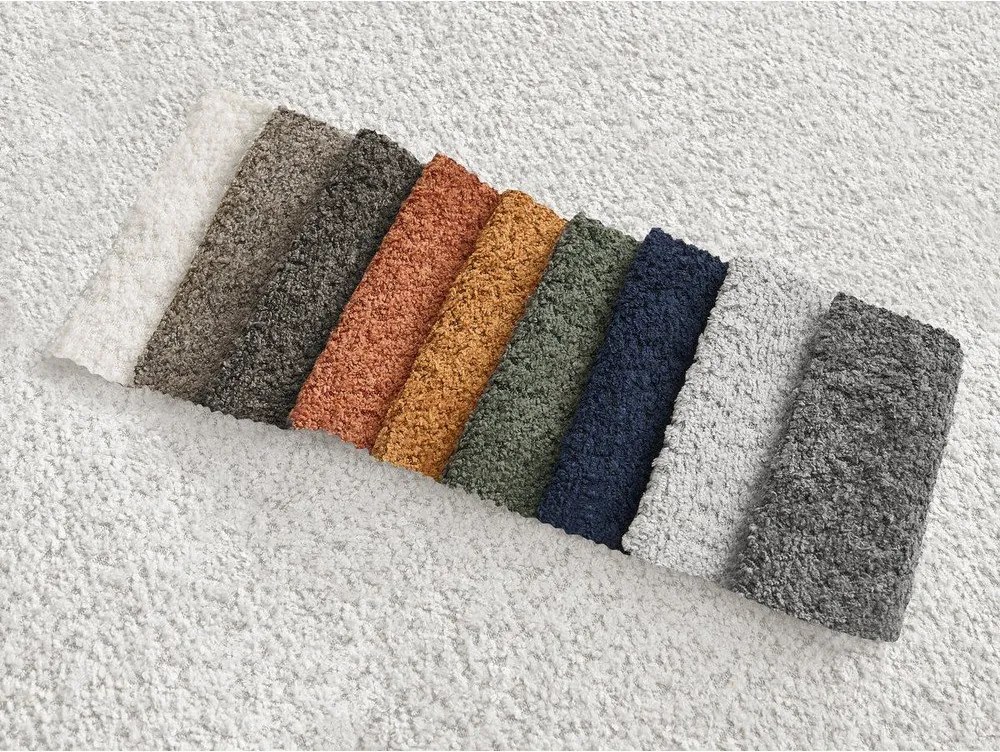 Бяла табуретка от прежда с примки от букле Azra – Bobochic Paris