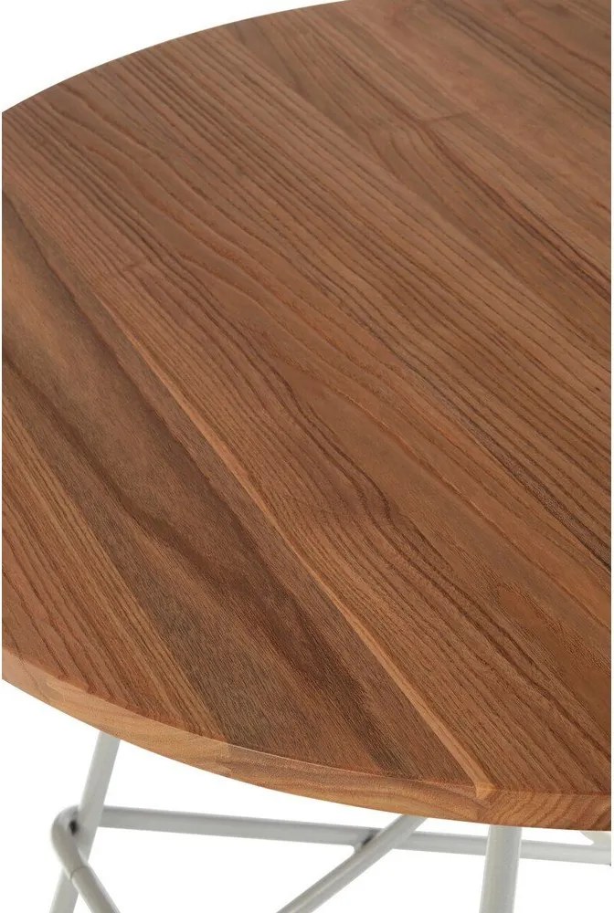 Кръгла трапезна маса от масивен бряст ø 80 cm District – Premier Housewares