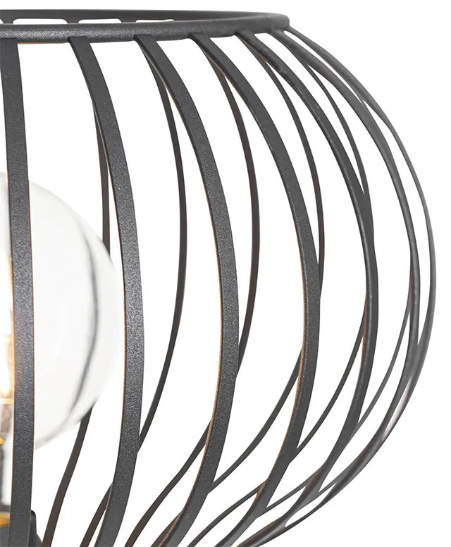 Модерна подова лампа черна - Saffira