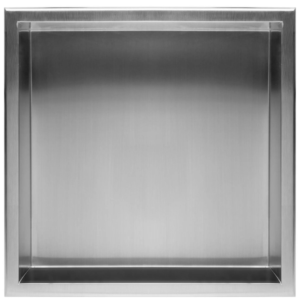 Вграден рафт за баня  30x30 steel brush