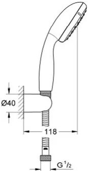 Душ комплект Grohe Tempesta 100
