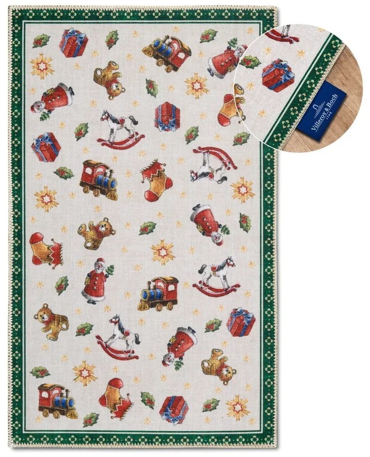 Зелен килим с коледен мотив 50x80 cm Green Christmas – Villeroy&amp;Boch