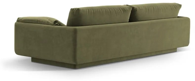 Светлозелен кадифен диван 220 cm Torino – Micadoni