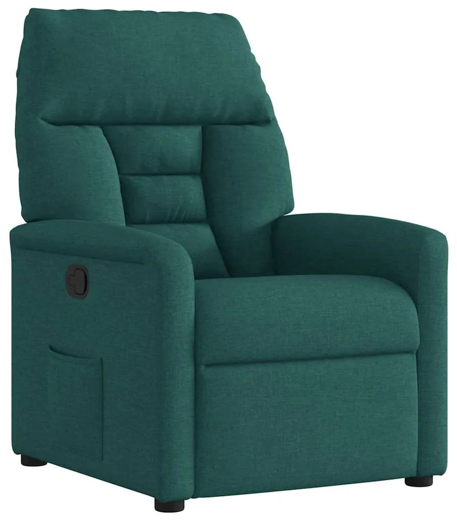 4015548 vidaXL Наклоняем стол, тъмнозелен, текстил