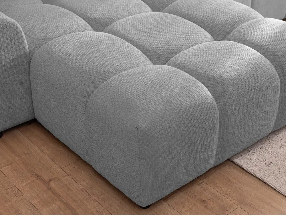 Сив ъглов диван (ляв ъгъл) Albane – Ropez