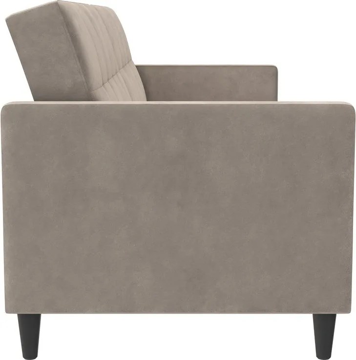 Бежов кадифен диван 203 cm Hartford – Støraa