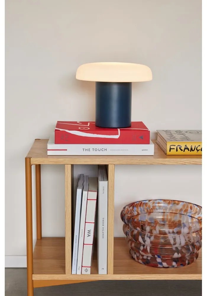 Тъмносиня настолна лампа (височина 20 cm) Ateliers – Hübsch