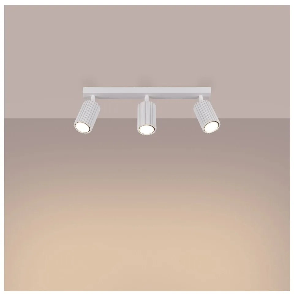 Бял прожектор 6,5x45 cm Gleam – Sollux