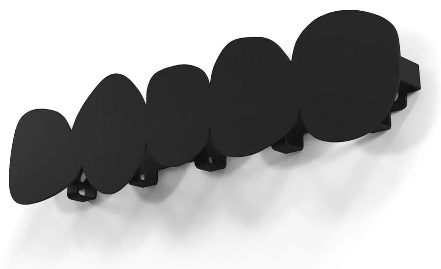 Черна метална стенна закачалка 58 cm Tumulo – Spinder Design