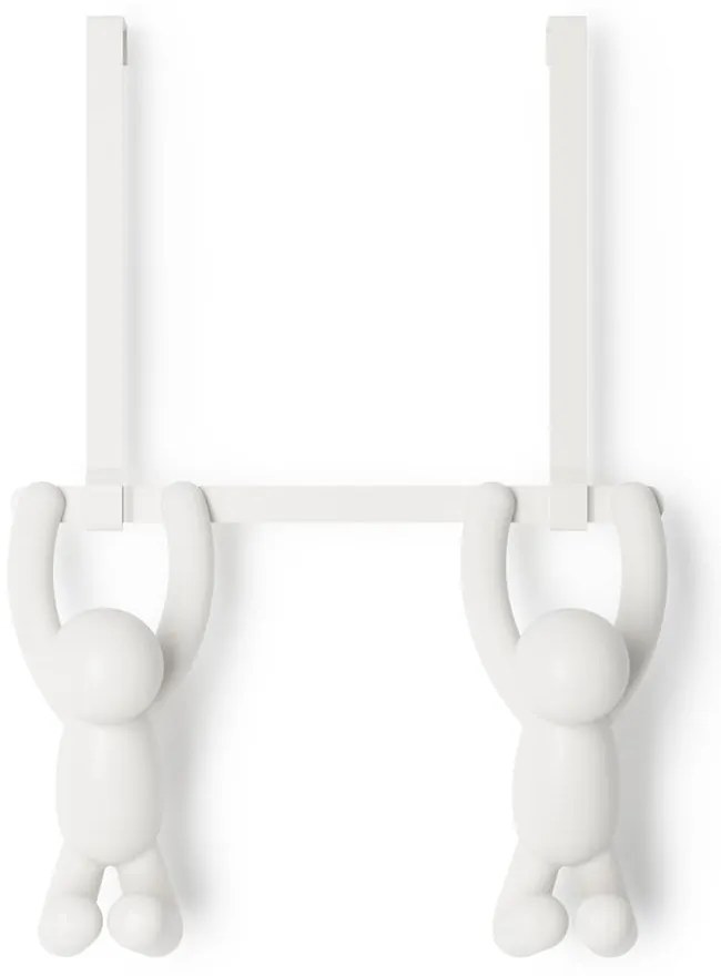 Бяла пластмасова закачалка за врата 22 см Buddy - Umbra