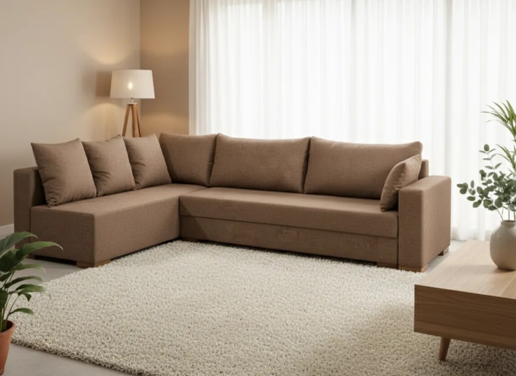 Ъгъл диван Trendy-Right-285φ 185β cm.-MInk