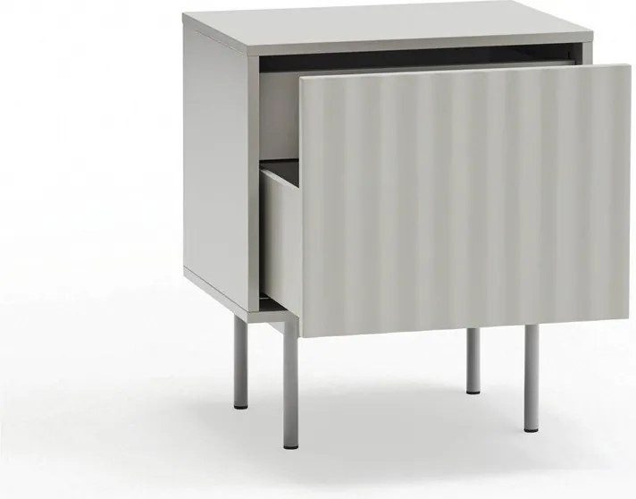 Светлосиво матово нощно шкафче Sierra – Teulat
