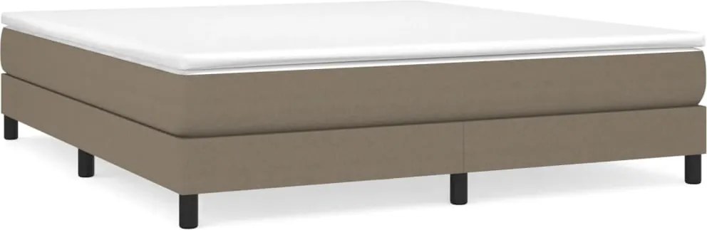 3120536 vidaXL Рамка за легло с пружини, таупе, 180x200 см плат