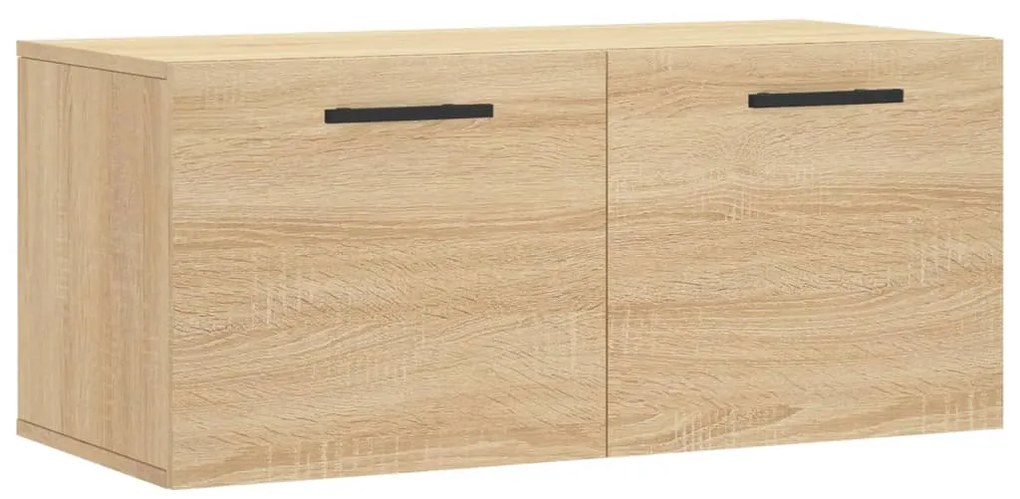 830103 vidaXL Стенен шкаф, дъб сонома, 80x36,5x35 см, инженерно дърво
