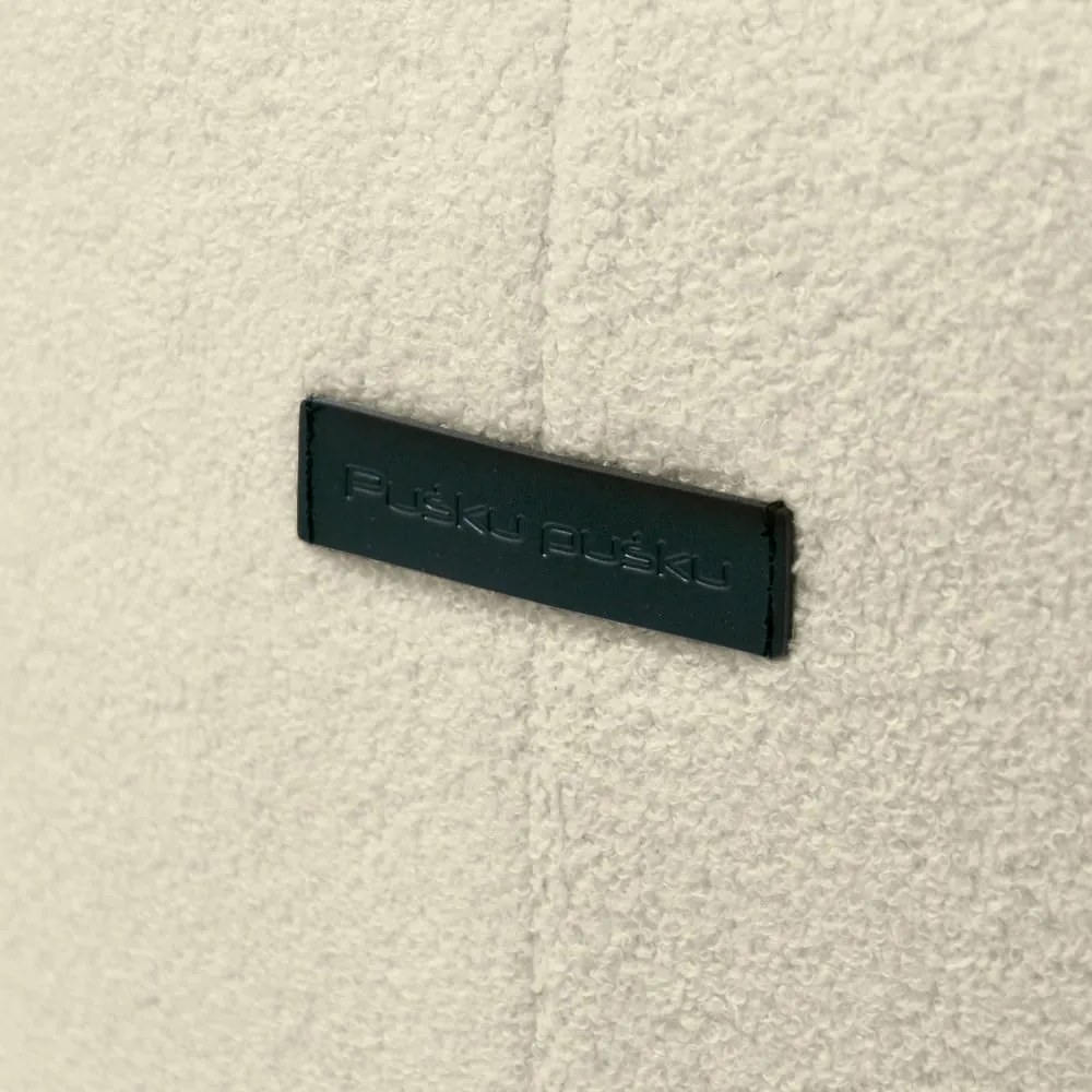 Светлосив пуф от букле Tube – SLOWDOWN