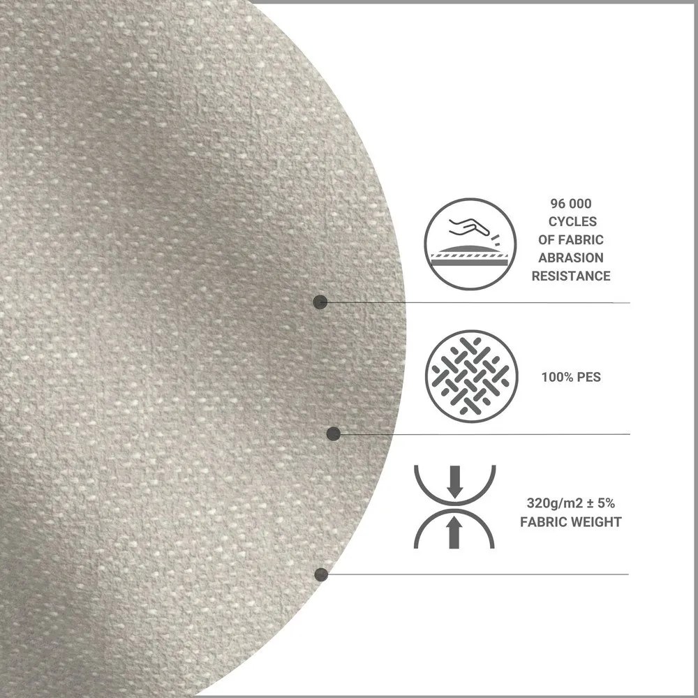 Сиво-бежово тапицирано единично легло 80x200 cm Alba – Maison de Rêve