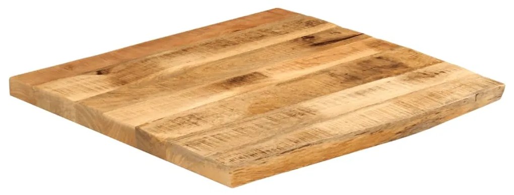 370410 vidaXL Плот на маса 80x80x3,8 cm Жив ръб Масивна дървесина Грубо манго