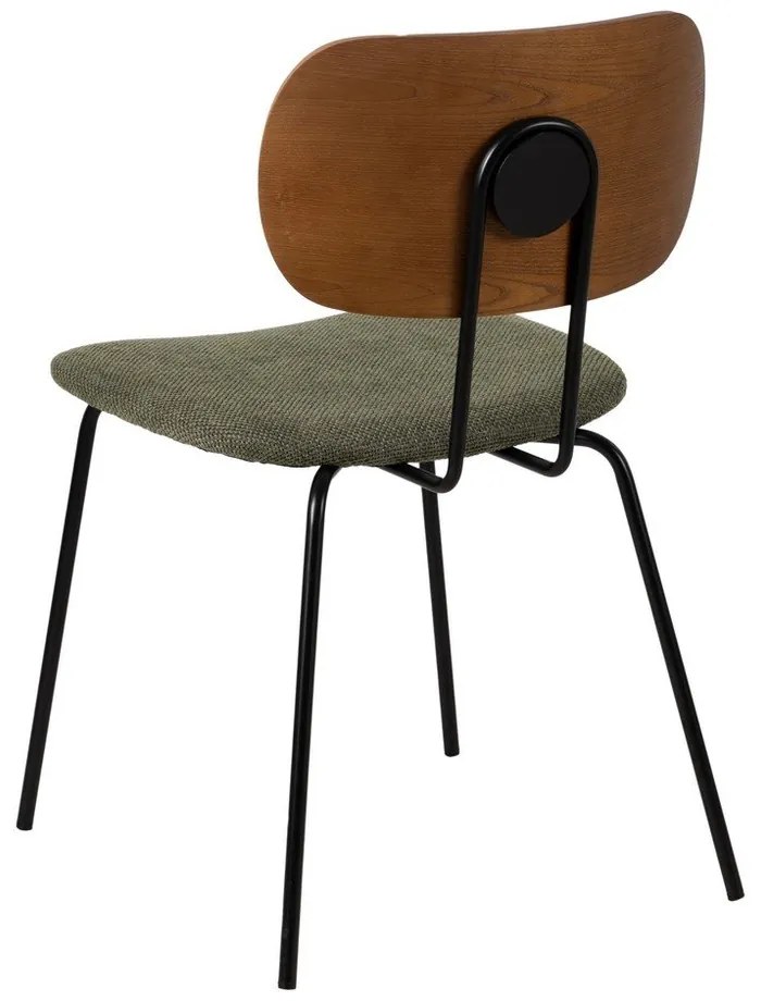 Зелено-кафяви трапезни столове в комплект от 4 броя Cleo - Ixia