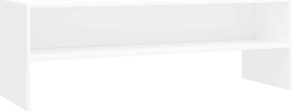 800036 vidaXL ТВ шкаф, бял, 120x40x40 см, инженерно дърво