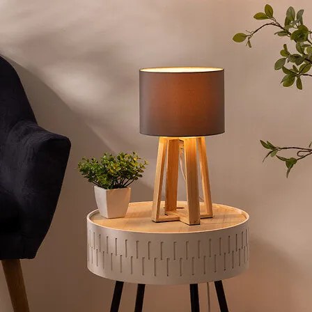 Нощна лампа atmosphera Molu, 35 cm - Сив