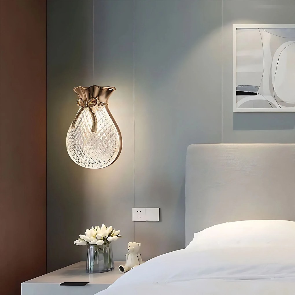 Висяща таванна лампа LHJ107-1CP light rose gold