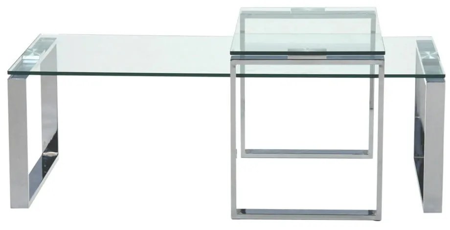 Масички за кафе в сребристо в комплект от 2 Katrine - Actona