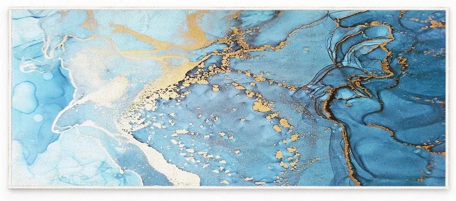 Синя пътека подходяща за пране 80x200 cm Blue Waves – Oyo Concept