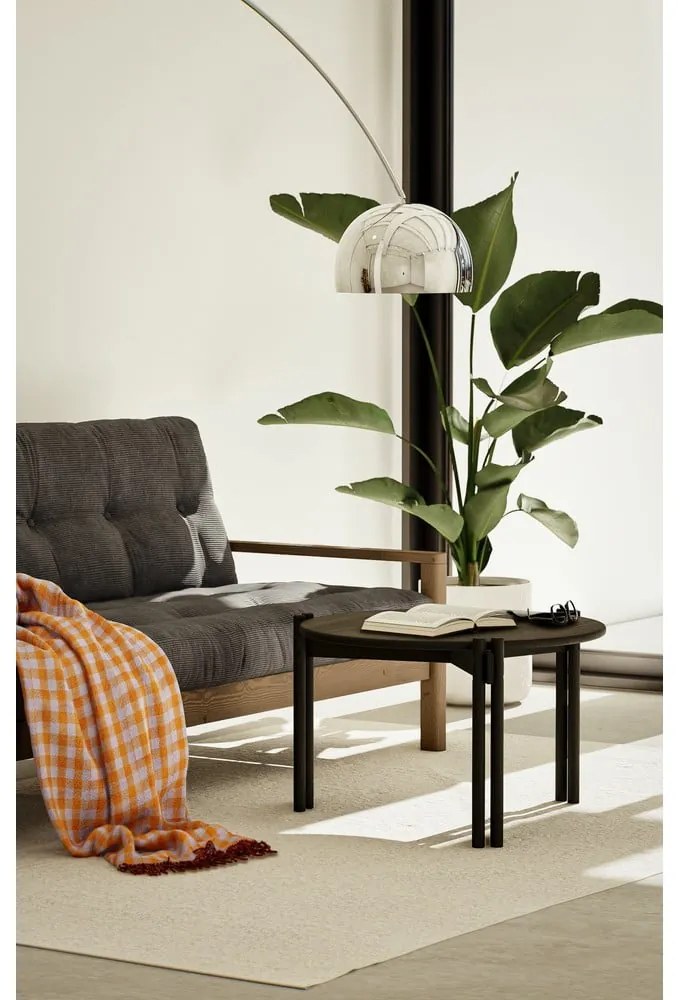 Кафяв разтегателен диван 205 cm Knob - Karup Design