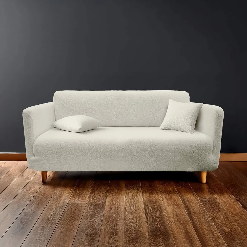 Кремаво триместно ластично покривало за диван Laina – douceur d'intérieur