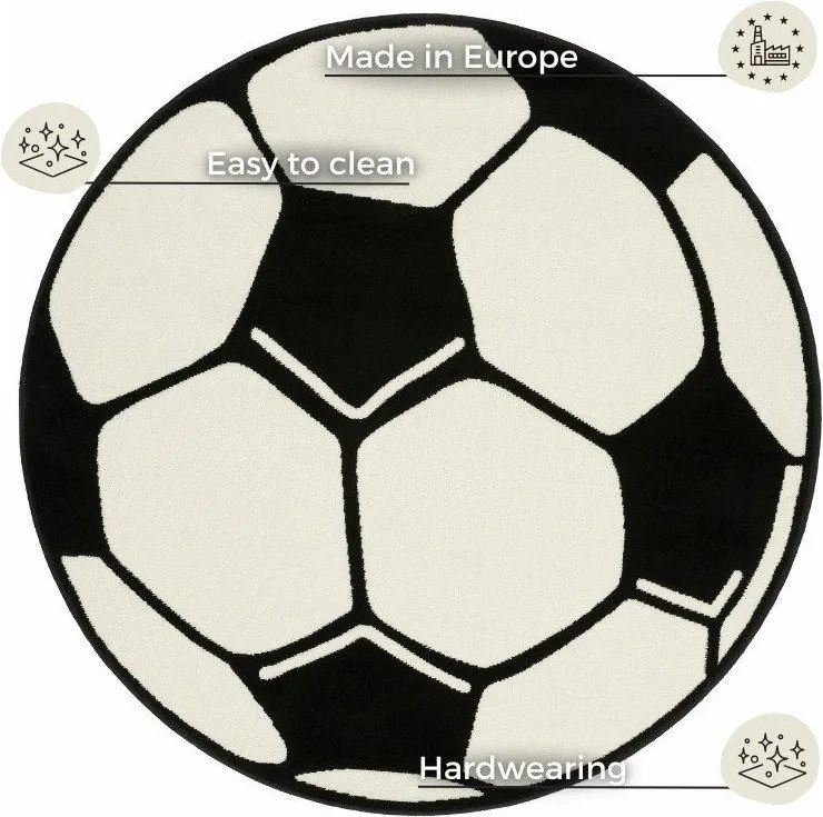 Детски килим , ⌀ 200 cm Football - Hanse Home