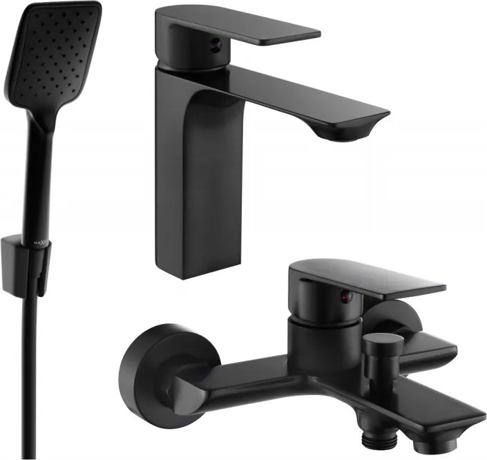Mexen Alexa R62 комплект за вана, черен - 71203R62-70