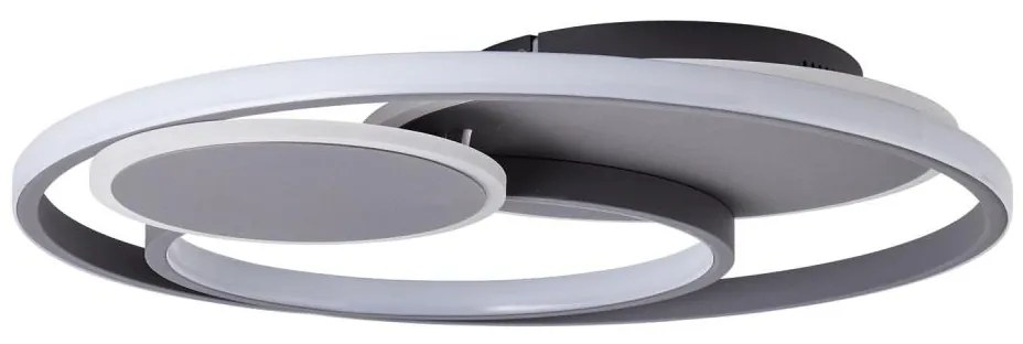 Brilliant - LED Димируем плафон RUNDA LED/50W/230V 3000-6500K черен + + д.у.