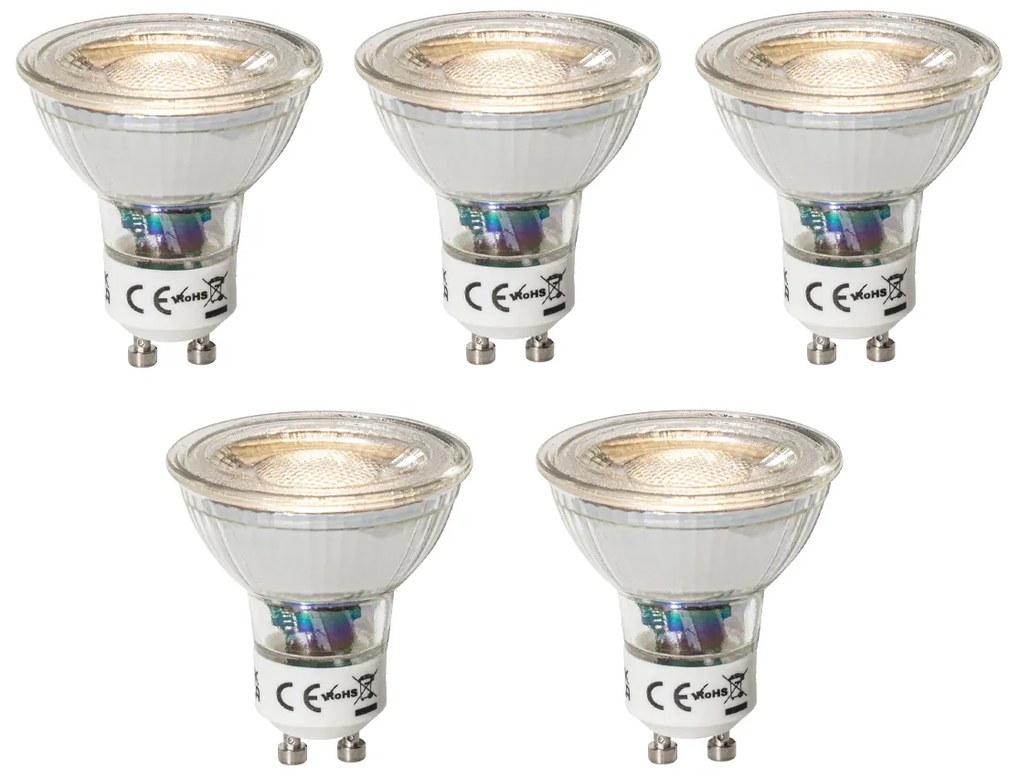 Комплект от 5 димируеми LED крушки GU10 3W 200 lm 3000K