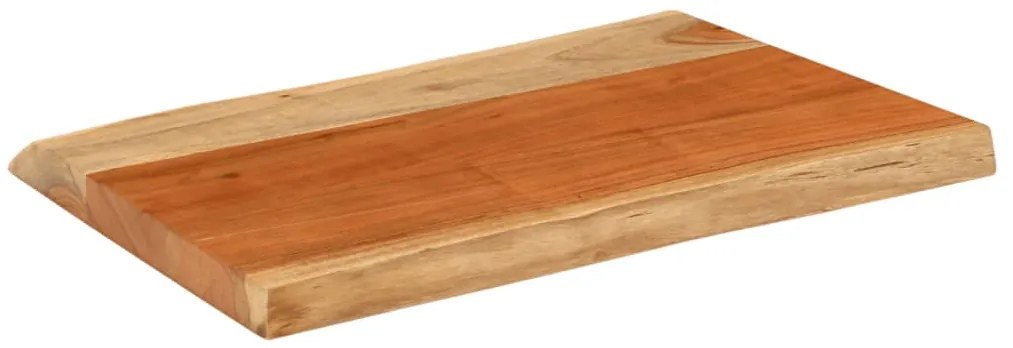 370631 vidaXL Плот за маса, 50x40x3,8 см, правоъгълен, акация масив, жив ръб