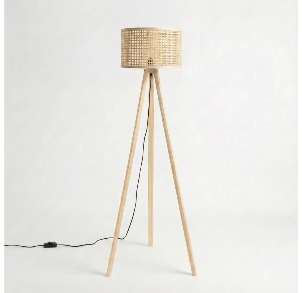 Brilagi - LED подова лампа CERIA 1xE27/60W/230V Ø 25 см бежова