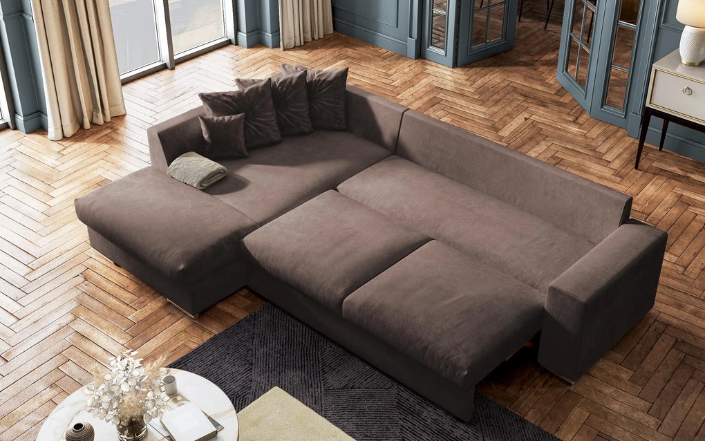 Разтегателен ъглов диван Рим