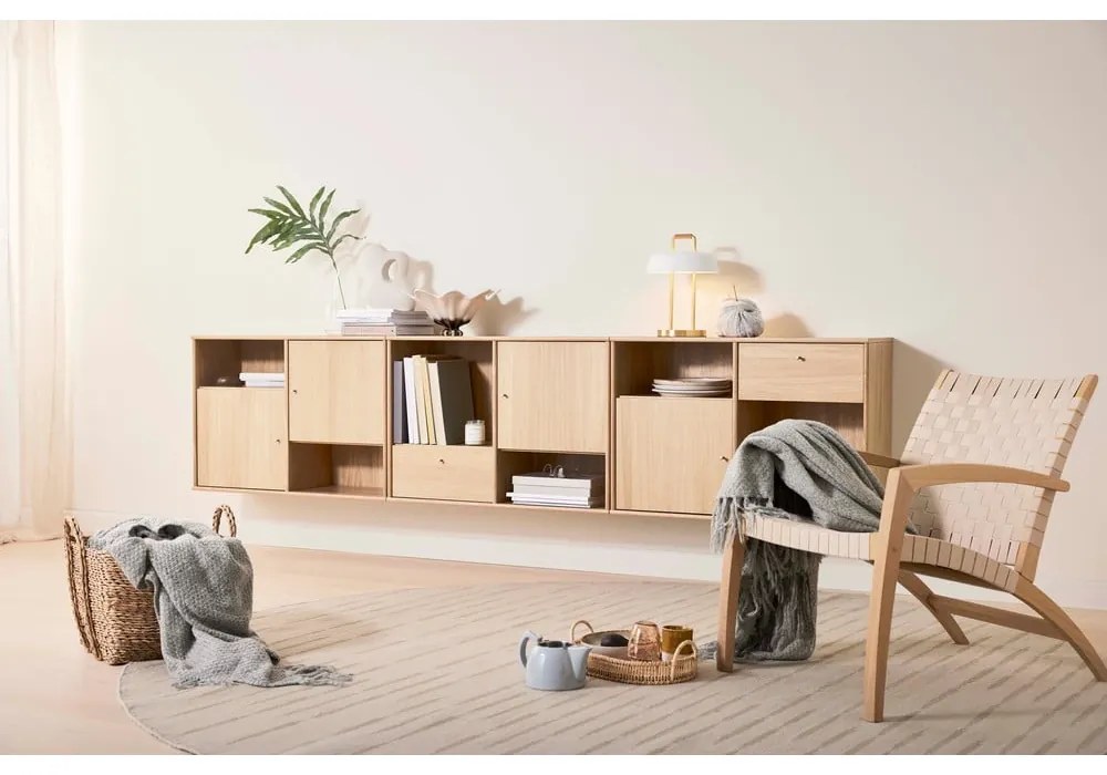 Нисък скрин от дъб 267x61 cm Mistral - Hammel Furniture