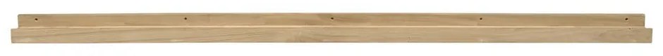 Стенен рафт за снимки от масивен дъб естествен 170 cm Photoframe – vtwonen